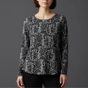 JOE FRESH - Grey & Black Long Sleeve Top - Ladies Size L